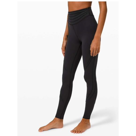 Lululemon Get in Line HR Tight 28" Black Sz 4 - Everlux - Picture 2 of 7
